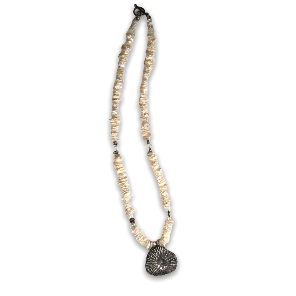 Sold - Mignon Faget 925 Silver Freshwater Pearl Necklace